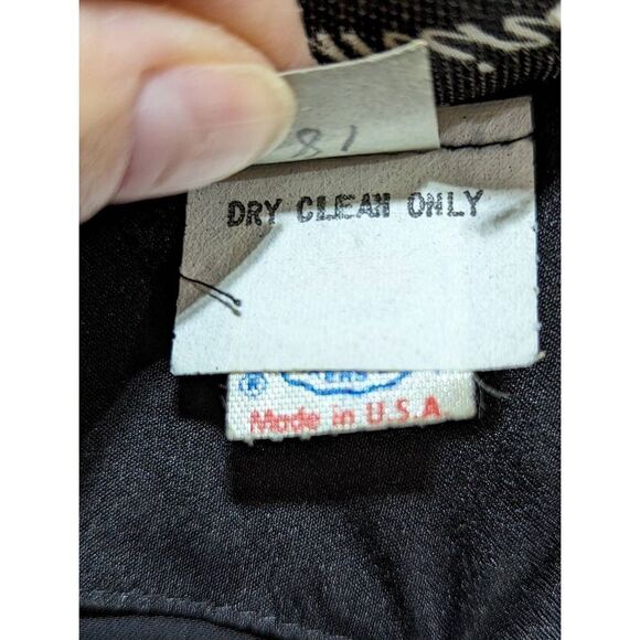 Rimini Vintage Women's Silky Black Long-Sleeve Wrap Dress Size 14 - Picture 9 of 10